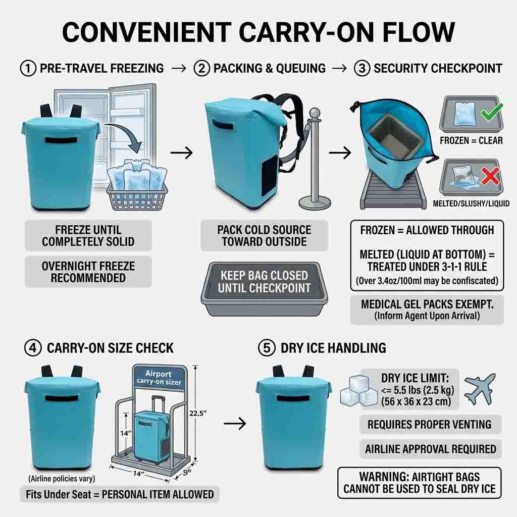 Travel Cooler Backpacks: Leakproof & Carry-On Friendly