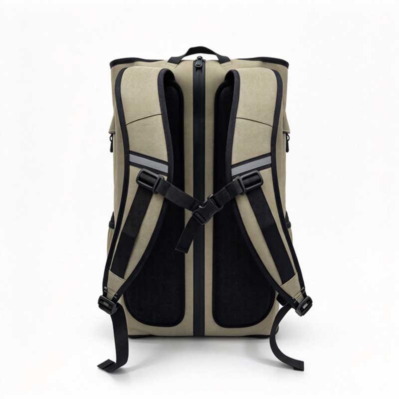 padded ventilated harness and reflective trim on cooler backpack padded ventilated harness and reflective trim on cooler backpack